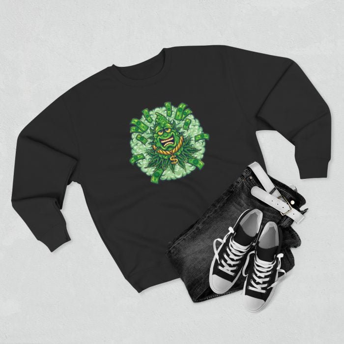 Weed Money Crewneck Sweatshirt - Image 3