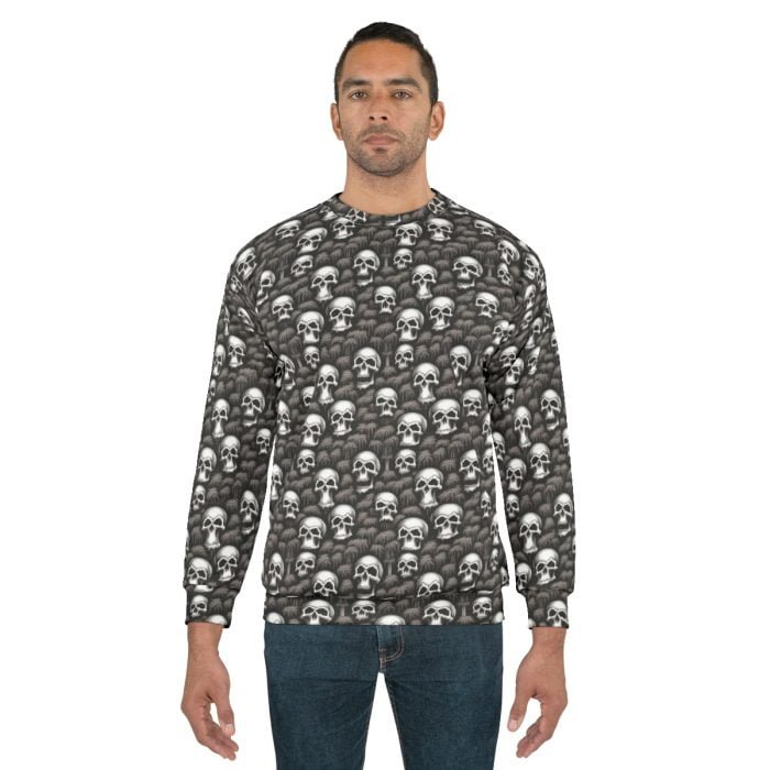 Unisex Skull Sweatshirt - Image 3