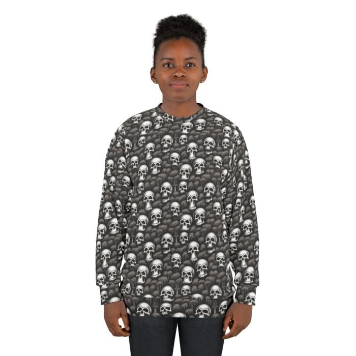 Unisex Skull Sweatshirt - Image 4